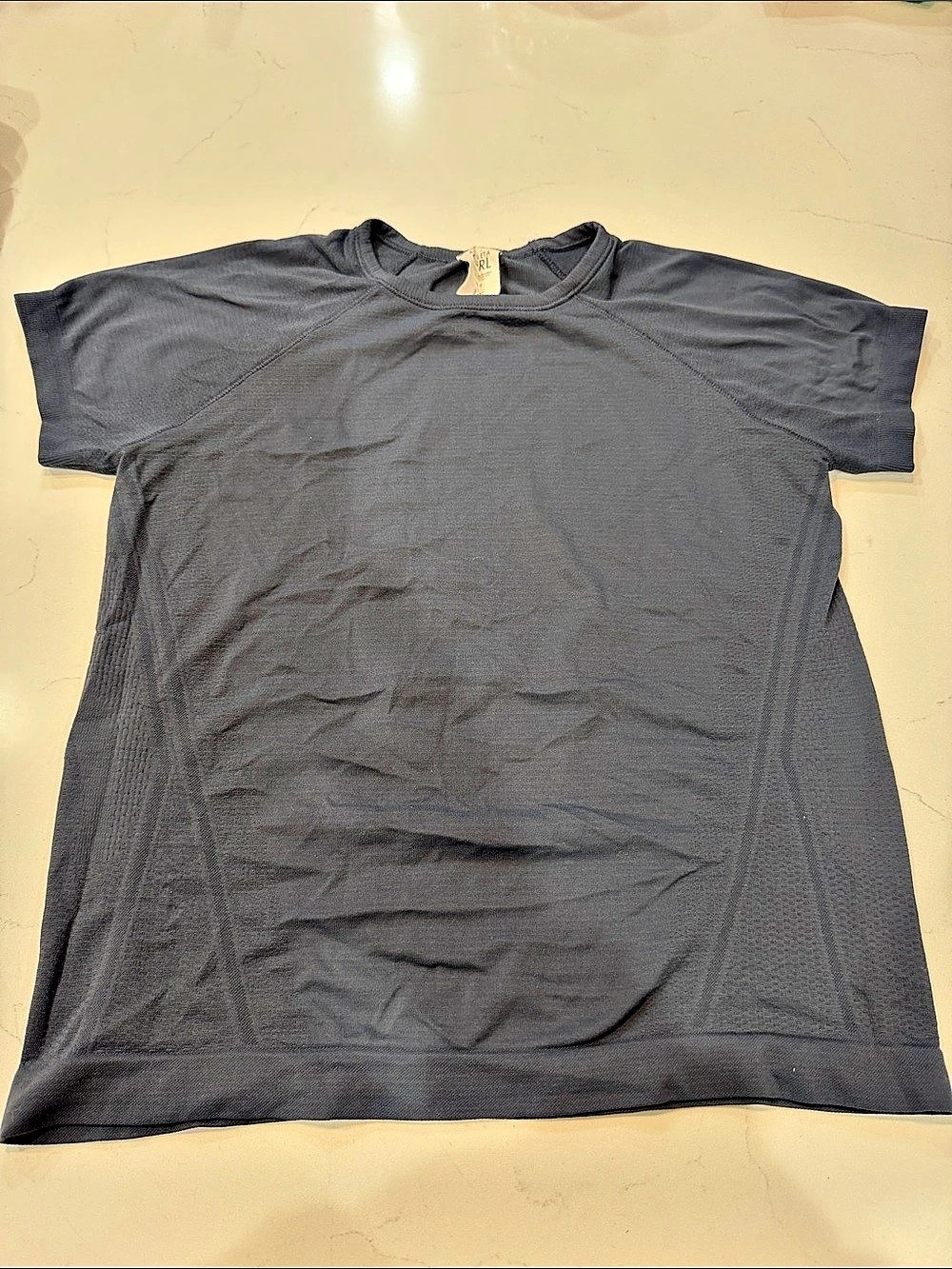 Athleta Girl Short Sleeve Athletic Top in Blueish-Gray Size Medium